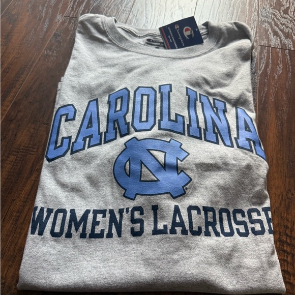 Champion UNC Carolina Women’s Lacrosse T-Shirt – Gray – NWT – XXL - Picture 2 of 5